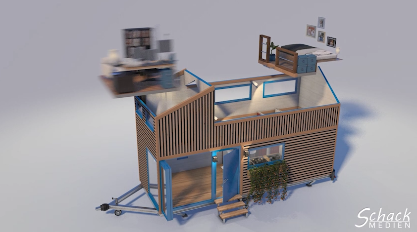 Vorschaubild: 3D-Visualisierung und Animation eines Tiny Houses