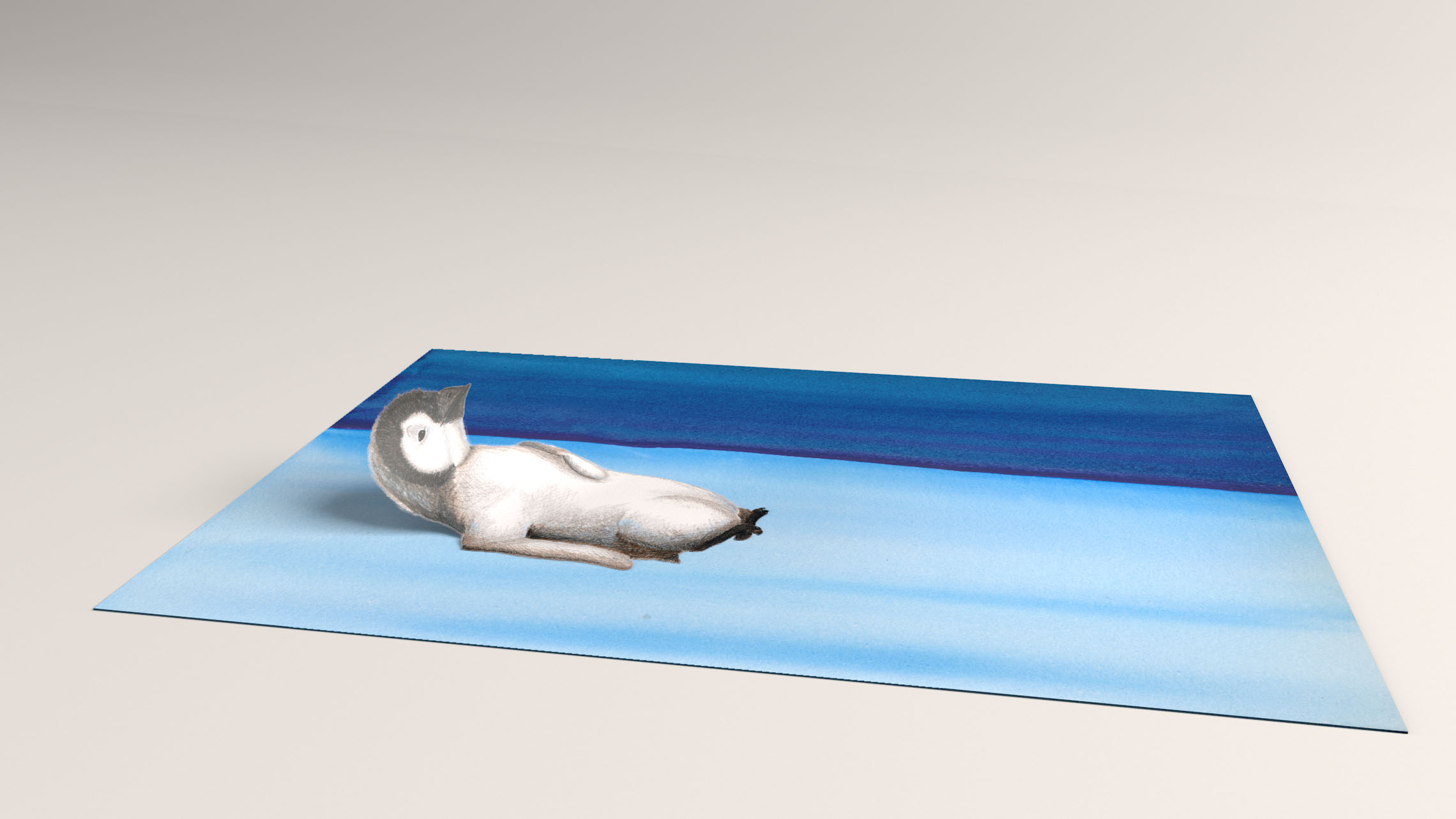 Zeichnung mit Aquarell verbinden