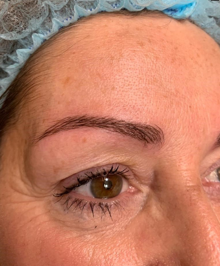 Microblading after