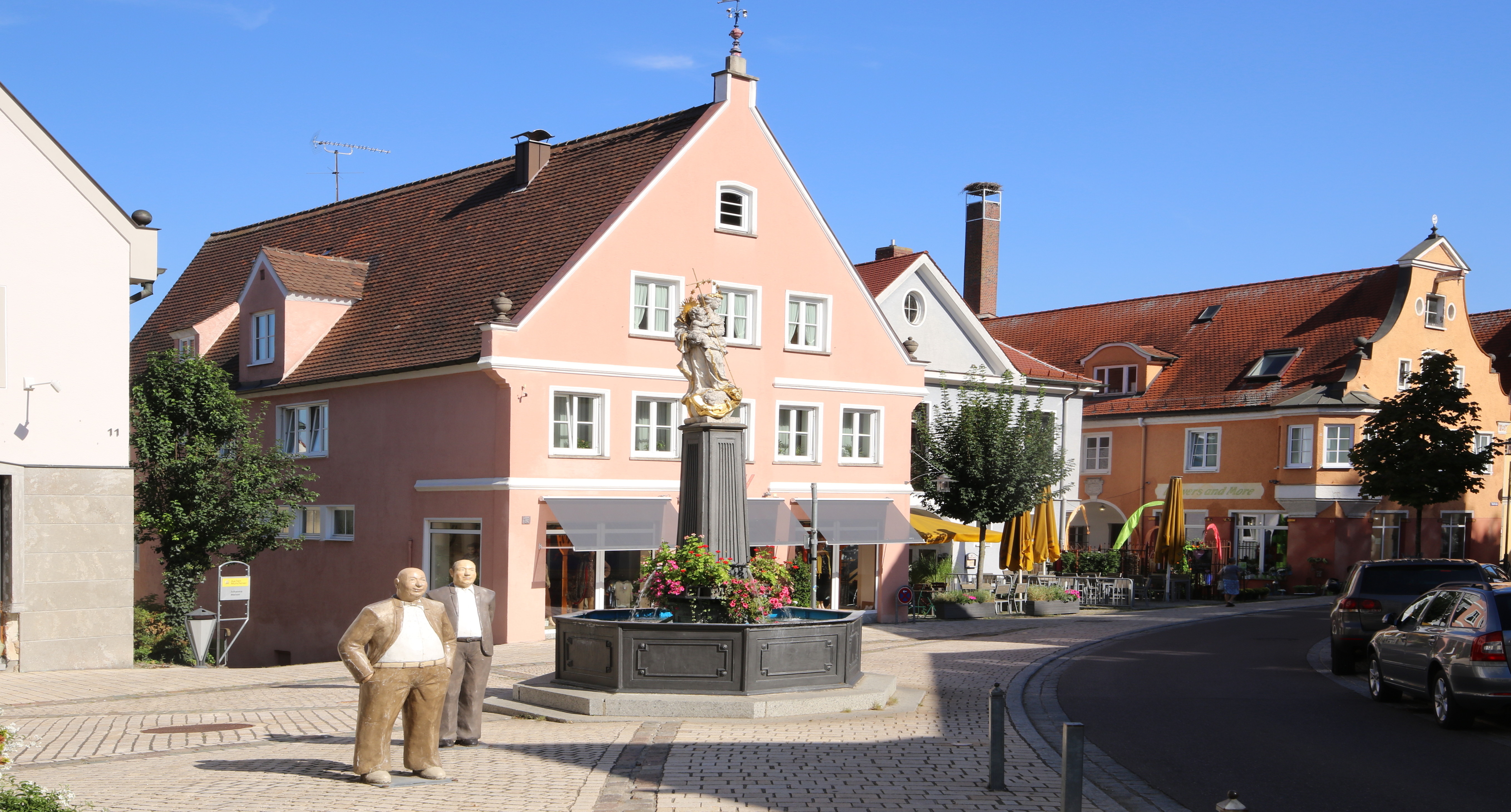 BAYERN - BURGAU - Marienbrunnen - Branchen Einträge - Treffpunkt Deutschland