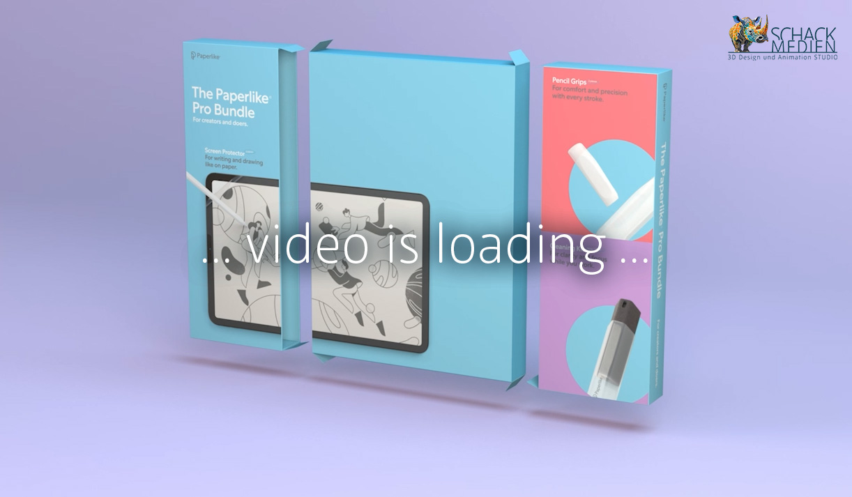 Vorschaubild: 3D-Animation zeigt die Funktionsweise von Sicherheitslaschen einer Verpackung – Design von Tobias Otto