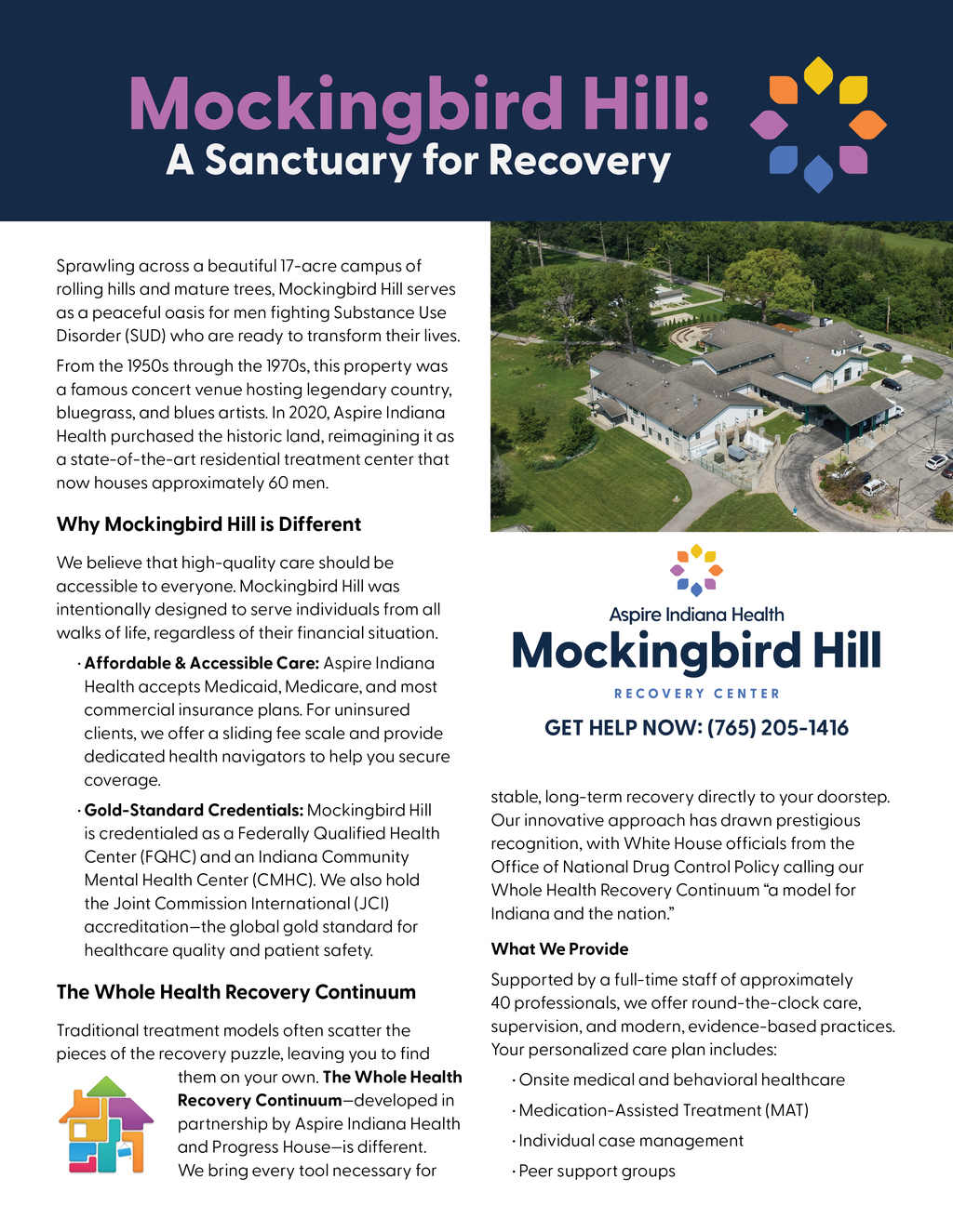 Mockingbird Hill Recovery Center Flyer