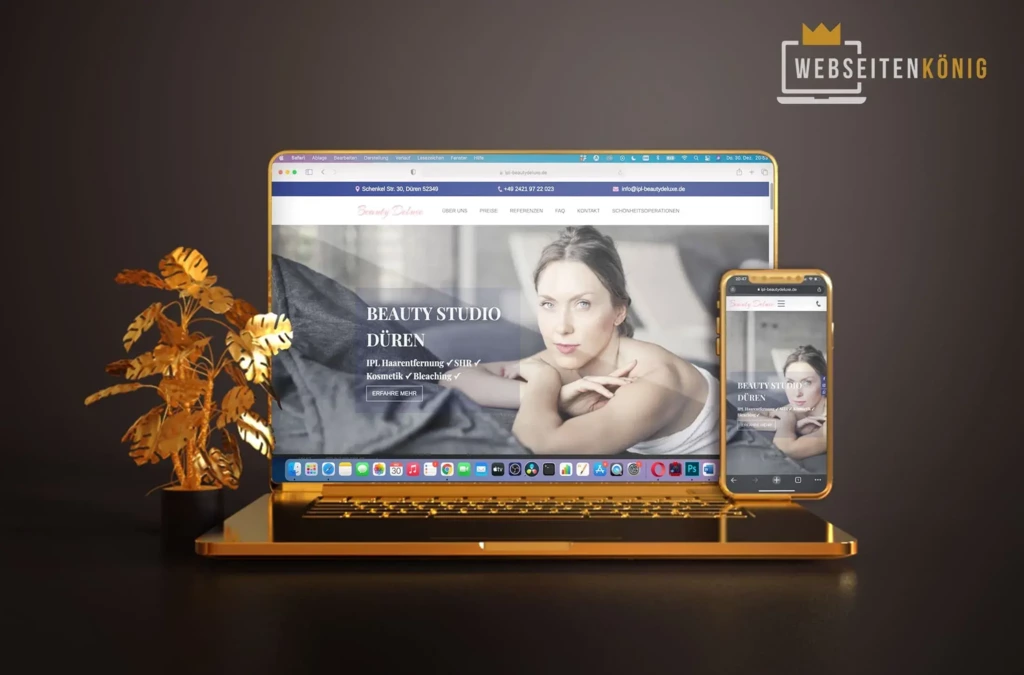 Webdesign für Schönheitssalon