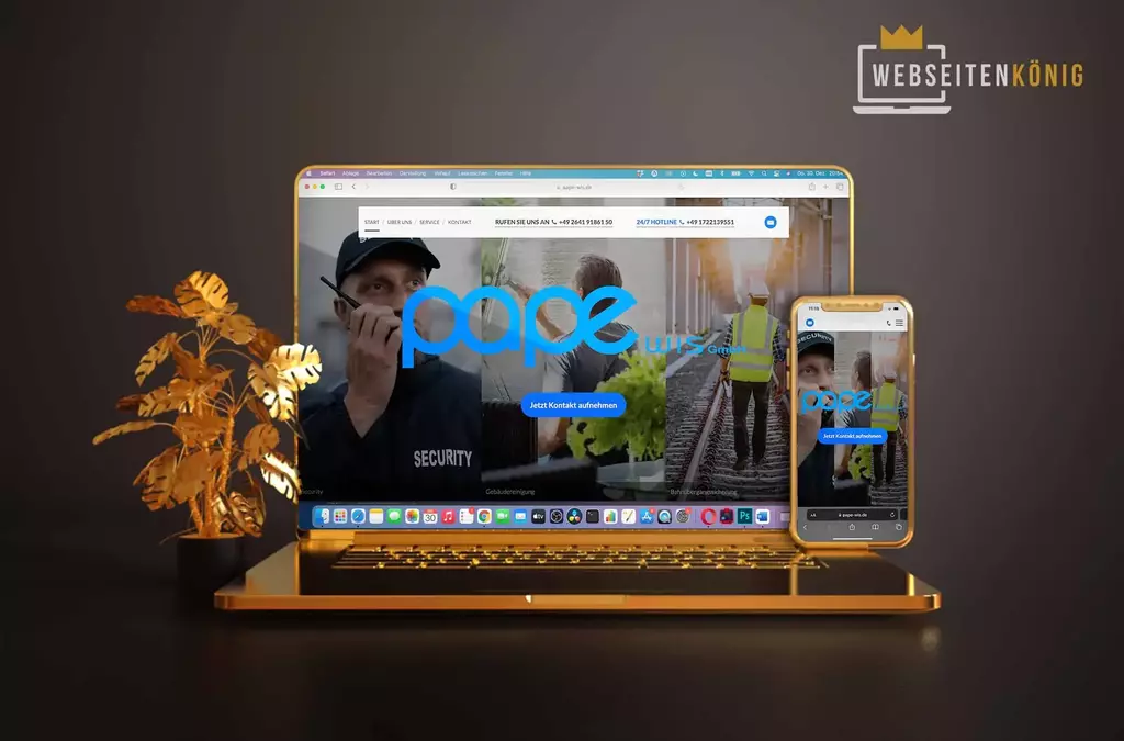 Webdesign für Security und Gebäudereinigung