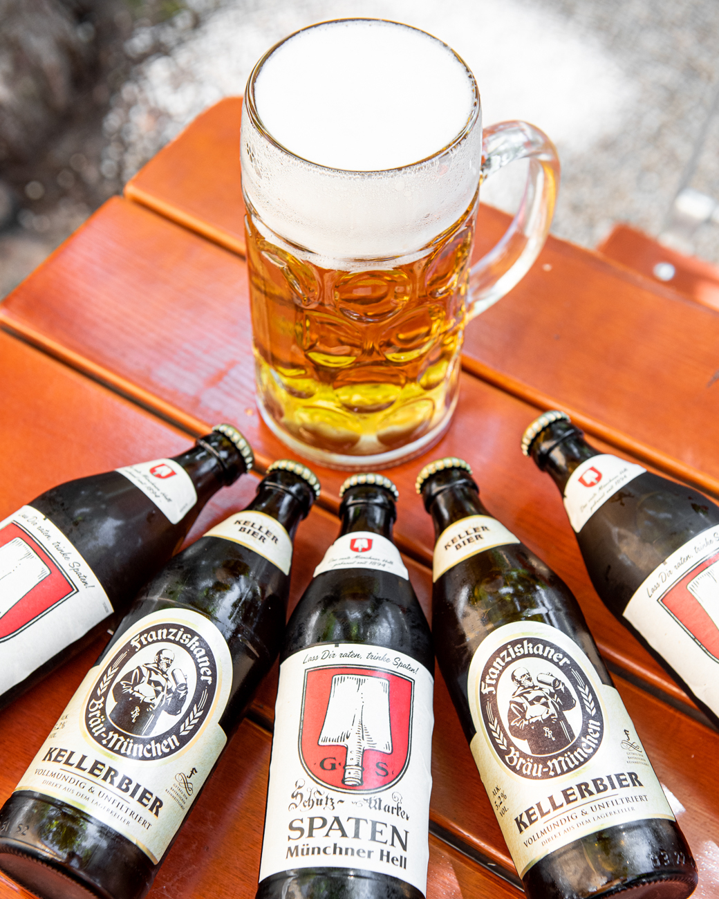 verschiedene Biersorten