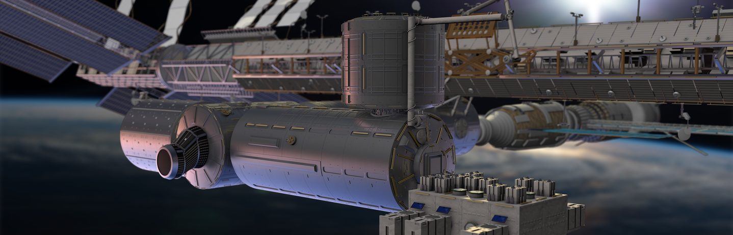 Raumstation erstellt mit Cinema 4D