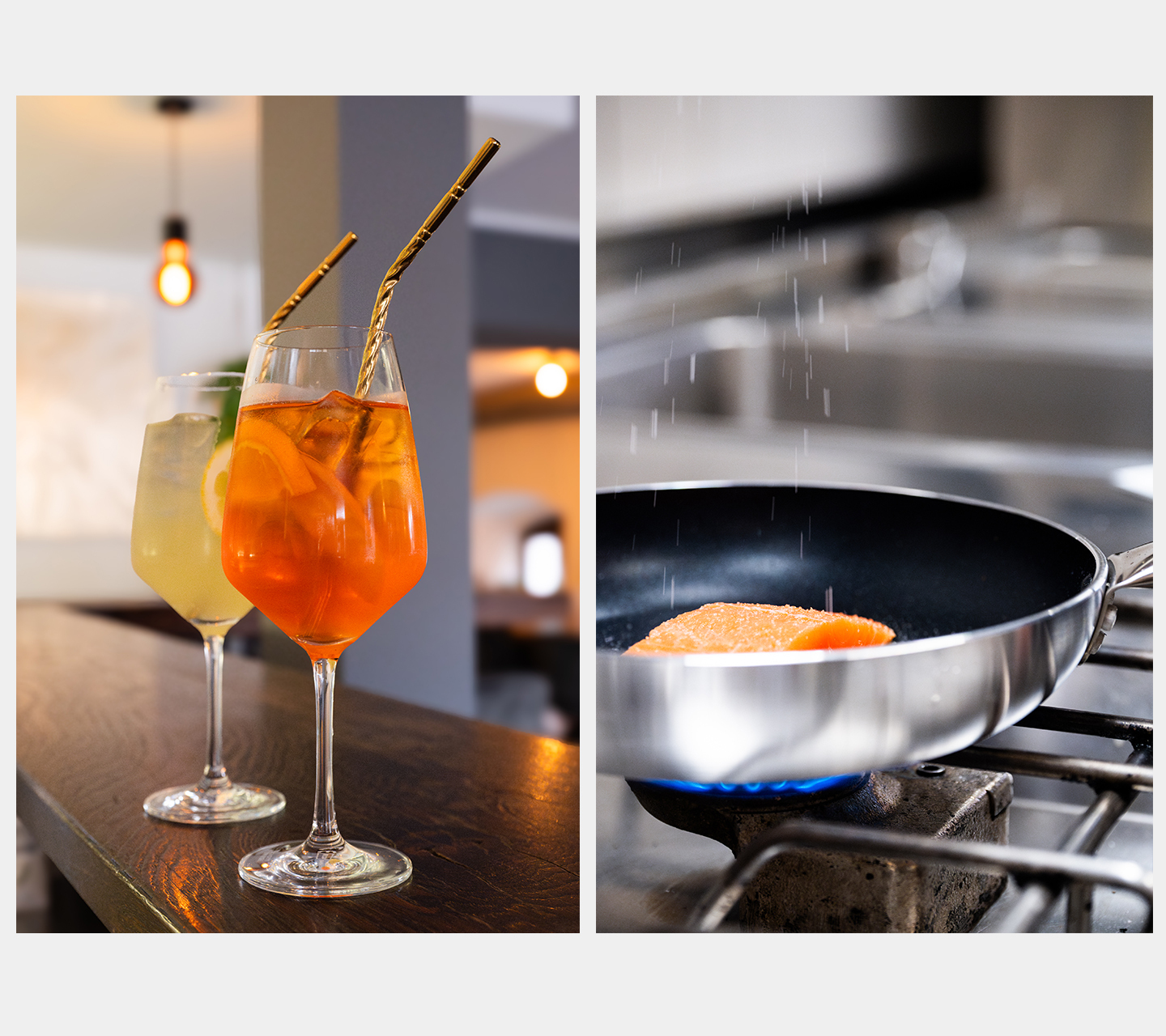 Essen und Trinken im Restaurant Vejda