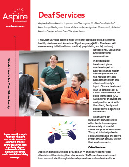 Deaf Services flyer