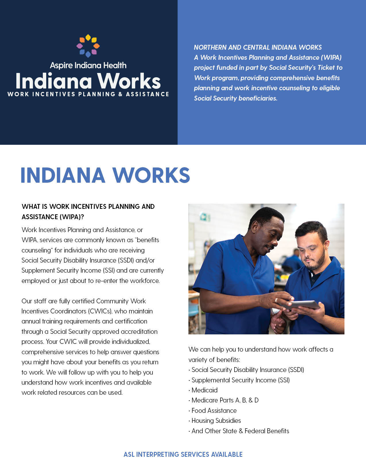 Indiana Works flyer