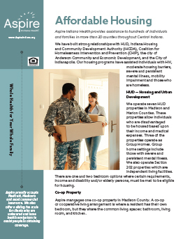 Affordable Housing Services flyer