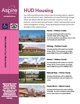 HUD Housing flyer