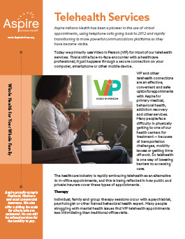 Telehealth Services flyer