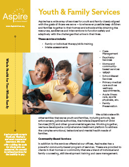Youth & Family Services flyer