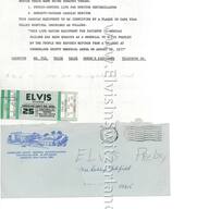Ticket for August 25, 1977, refused refund, donated as a memorial to Elvis Presley