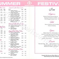 August/September 1970, International Hotel Souvenir Menu (inside)
