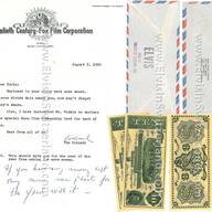 August 5, 1960: a letter to his office and the girls working there—in his special kind of humour.