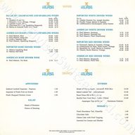 January/February 1973, Hilton Hotel Souvenir Menu (inside).