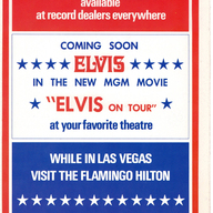 Used for the August 4th - Sept. 4th, 1972 engagement at the Las Vegas Hilton