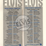 Elvis Presley NBC Television Christmas Promotional Program 1968
