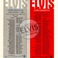 Elvis Presley NBC Television Christmas Promotional Program 1968