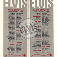 Elvis Presley NBC Television Christmas Promotional Program 1968