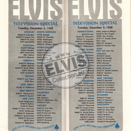 Elvis Presley NBC Television Christmas Promotional Program 1968