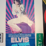 This is an original, three-sheet movie poster from 1972 for Elvis On Tour. Size: 41 in x 81 in (104 cm x 206 cm)