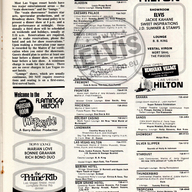 NOW Magazine Dec. 12, 1975, page 3, published every Friday. Distributed free in the rooms of Las Vegas Hotels.