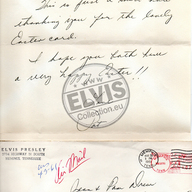 March 30, 1961: Letter from Pat Boyd to Jean and Pam Drew. Pat Boyd was a secretary in the Graceland office pool who became a prominent figure in Elvis Presley's inner circle after marrying his close friend and bodyguard, Red West. Pat Boyd and Red West met while she was working as a secretary for Elvis. The two had a whirlwind romance and got married on July 1, 1961. Their marriage lasted 56 years.  Pam and her Mom, Jean Drew were co-Presidents of the original EP Continental Fan Club of Chicago, IL. They both visited Memphis several times because of brother and son, Frankie Drew was in the Navy and stationed in Memphis.