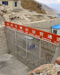 Photograph of Nathu La business channel