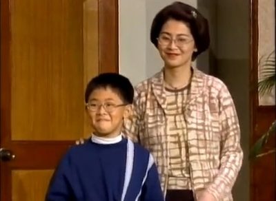 Photograph of Hai Tao's wife and son