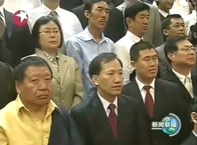 Still frame of Akong Tulku in Beijing, 2010