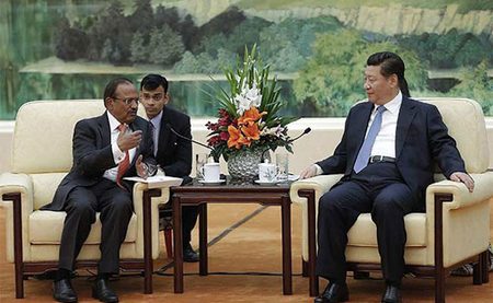 Photograph of Ajit Doval and Xi Jinping, 2014
