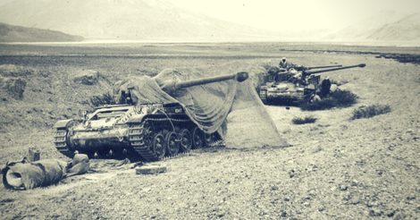 Photograph of AMX-13 tanks in Ladakh, 1962