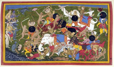 Painting depicting the Ramayana