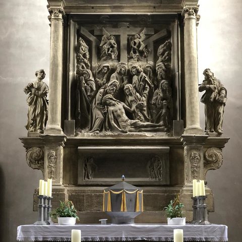 Der Riemenschneider – Altar mit der Beweinung Christi, St. Afra Maidbronn Quelle: Markt Rimpar / Nadja Kess