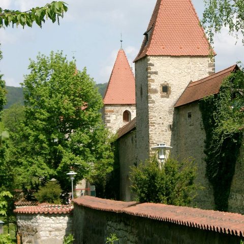 Amberg Stadtmauer Jesuitenfahrt Foto Tourist-Information Amberg Quelle: Tourismusverbandes Ostbayern e.V.