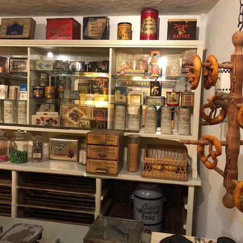 Ein Bäckerladen um 1900 Quelle: Markt Rimpar / Nadja Kess