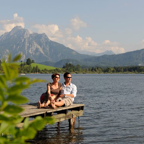 Relaxen Hopfensee  © Füssen Tourismus und Marketing / www.guenterstandl.de 