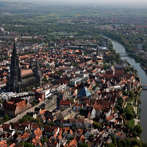 Ulm und Ulmer Münster Foto: Schwäbische Alb Tourismus, Fotograf: Achim Mende / Quelle: Schwäbische Alb Tourismusverband e. V. 