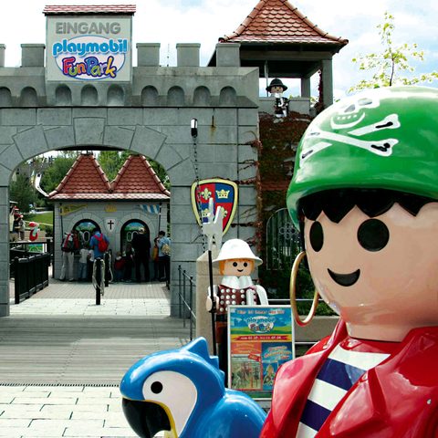 Eingang Playmobil FunPark. Quelle: ZiMa Zirndorf Marketing eG Tourist Information Zirndorf