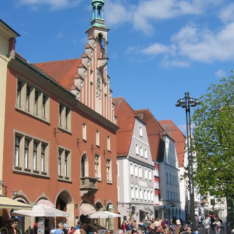 Straubing Rathausfassade Foto Amt für Tourismus Straubing Quelle: Tourismusverbandes Ostbayern e.V.