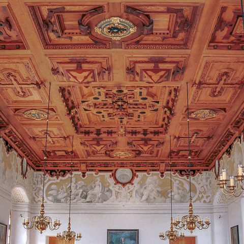 Schloss Dachau Kassettendecke Bildrechte: Stadt Dachau