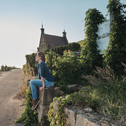 Wartberg Wein Panorama Weg Frau: Heilbronn Marketing GmbH/Christoph Düpper
