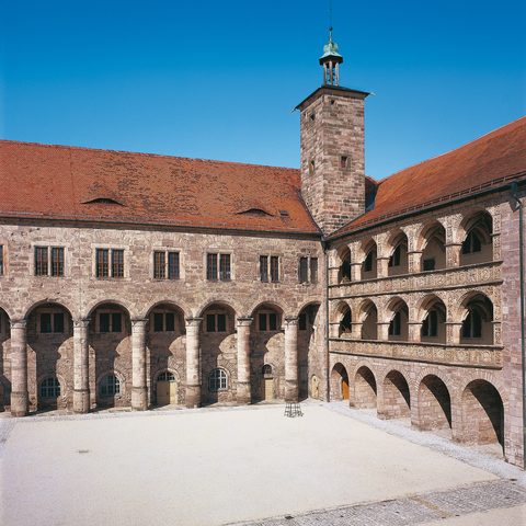 Kulmbach Plassenburg Schöner Hof © Bayerische Schlösserverwaltung www.schloesser.bayern.de