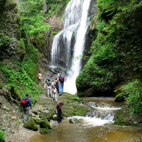 Waltenhofen, Niedersonthofener Wasserfall. Quelle: Allgäuer Seenland 