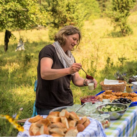Genießen im Freien in Ebensfeld – Bilderechte: Obermain-Jura Foto: Hengelhaupt
