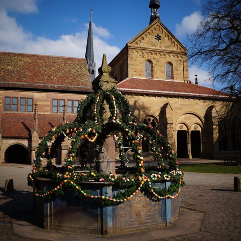 Maulbronn Kloster Maulbronn Osterbrunnen (c) Peter Braun Staatliche Schlösser und Gärten BW. Quelle: Kraichgau-Stromberg Tourismus e. V.