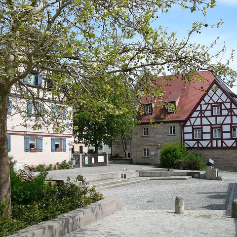 Koppenplatz. Quelle: ZiMa Zirndorf Marketing eG Tourist Information Zirndorf