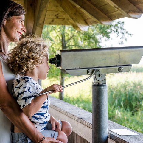 Vogelbeobachtungsturm Seebruck ©Günter Standl Quelle: Tourist-Information Seebruck